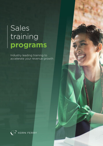 Sales Training Programs - Korn Ferry