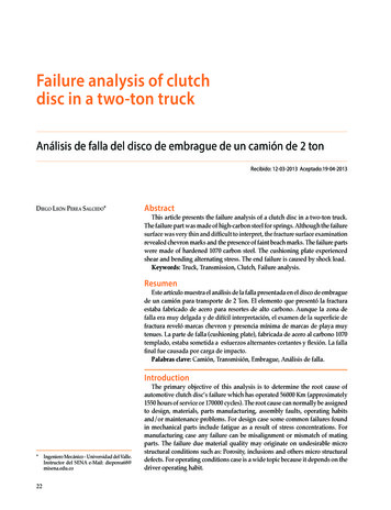 Failure Analysis Of Clutch Disc In A Two-ton Truck - Dialnet