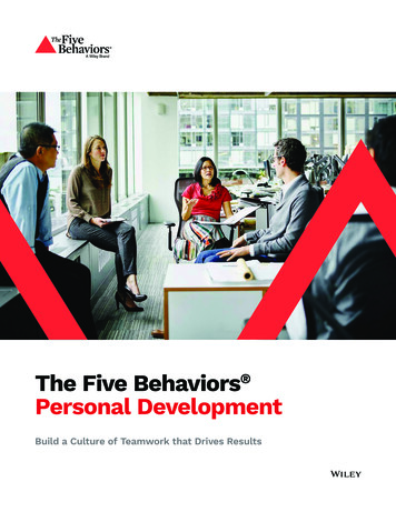 The Five Behaviors Personal Development - Intégro