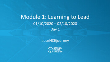 Module 1: Learning To Lead - Webflow