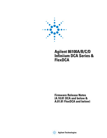Agilent 86100A/B/C/D Infiniium DCA Series & FlexDCA