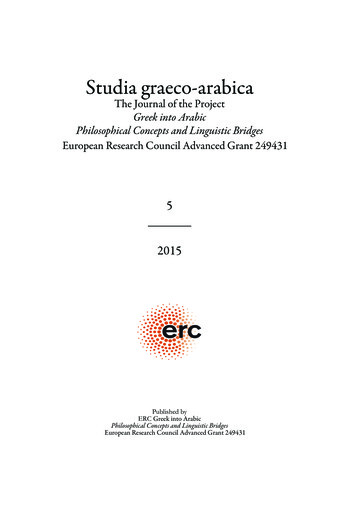 Studia Graeco-arabica - Unipi.it