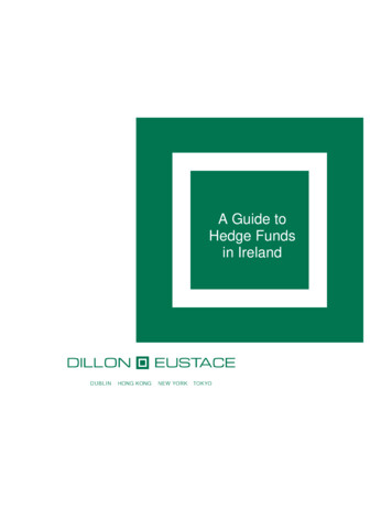 A Guide To Hedge Funds In Ireland - Dillon Eustace