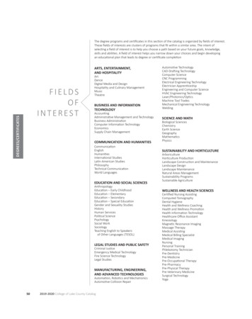 Fields Of Educational Business And Information Technology Options .