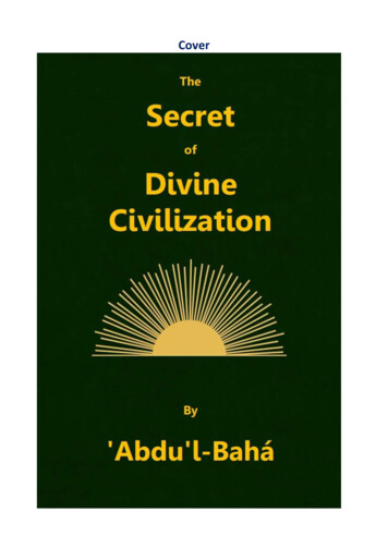 The Secret Of Divine Civilization By 'Abdu'l-BahÃƒÂ¡ - Thai-Bahais