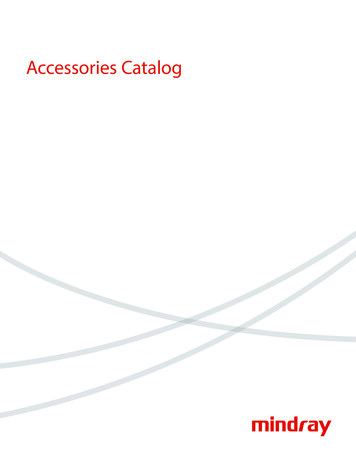 Accessories Catalog - Mindray North America