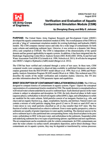 ERDC/TN EQT-16-2 'Verification And Evaluation Of Aquatic Contaminant .
