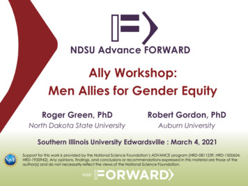 Ally Workshop: Men Allies For Gender Equity