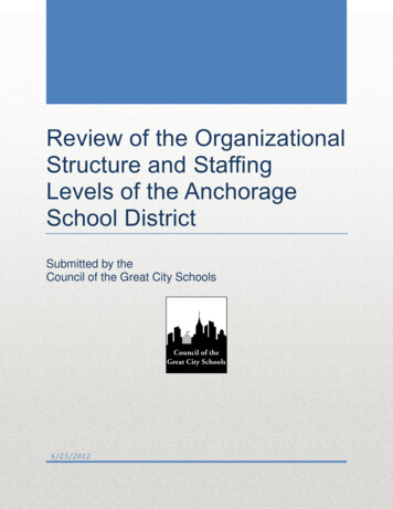 Review Of The Organizational Structure And Staffing Levels Of The .