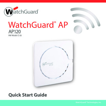 WatchGuard AP120 Quick Start Guide
