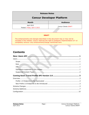Concur Developer Platform