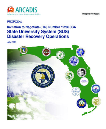 Invitation To Negotiate (ITN) Number 1228LCSA State University System .