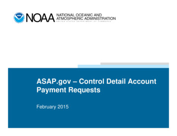 ASAP.gov - Control Detail Account Payment Requests