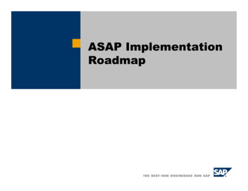 ASAP Implementation Roadmap - IITRun Home
