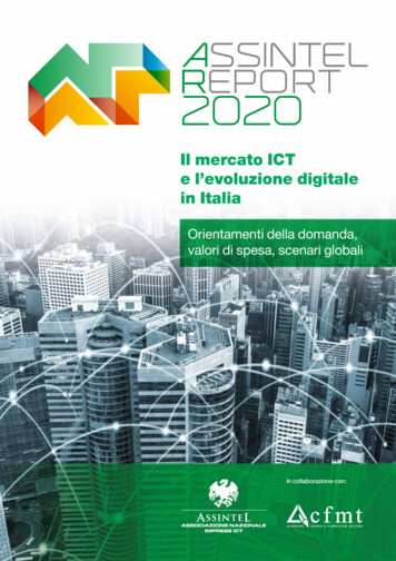 Assintel Report 2020 Il Mercato ICT E L'evoluzione Digitale In Italia