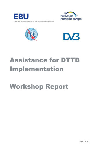 Assistance For DTTB Implementation Workshop Report - EBU