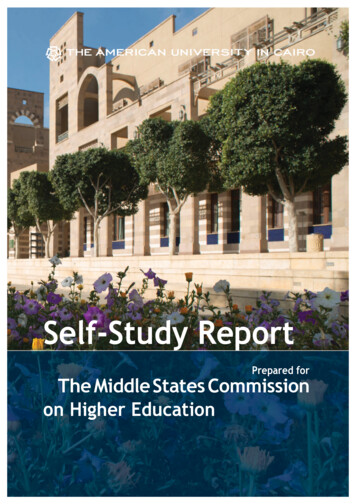 AUC Self-Assessment And Study Report For Reaffirmation Of MSCHE .