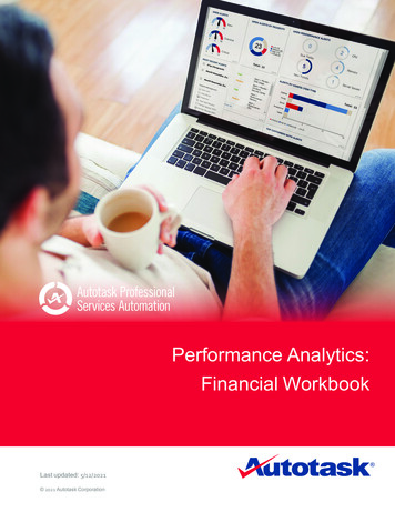 Performance Analytics: Financial Workbook - Autotask