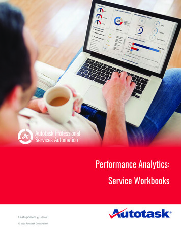 Performance Analytics: Service Workbooks - Ww3.autotask 