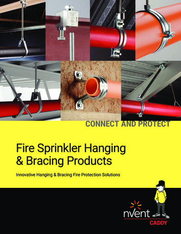 Fire Sprinkler Hanging & Bracing Products - NVent
