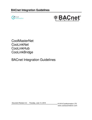 BACnet Integration Guidelines - CoolAutomation