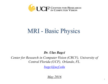 Bagci MRI Basic Physics - University Of Central Florida