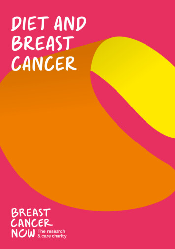 Diet And Breast Cancer