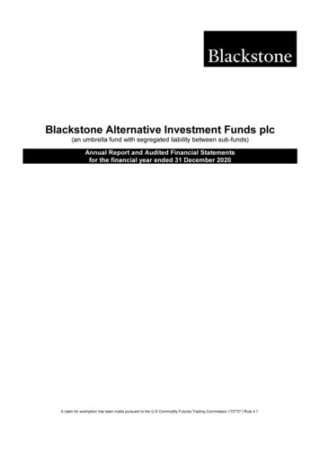 Blackstone Alternative Investment Funds Plc