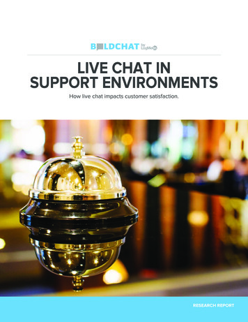 Boldchat Research Report Live Chat In Support Environments