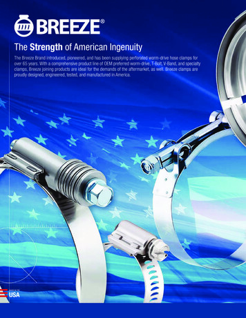 The Strength Of American Ingenuity - Breeze Hose Clamps