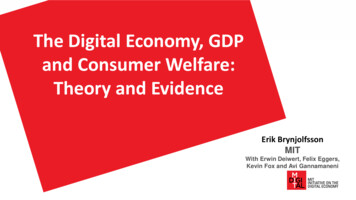 The Digital Economy, GDP And Consumer Welfare: Theory And Evidence - OECD