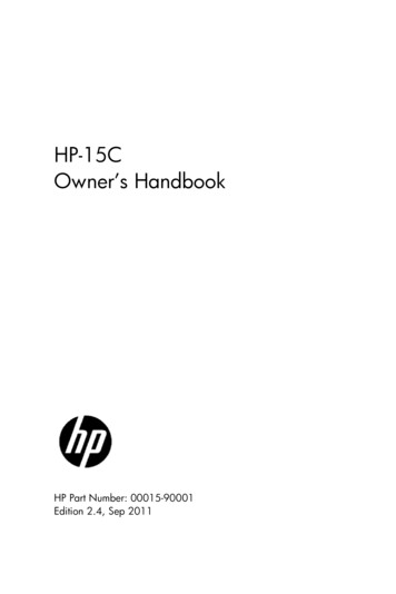 HP-15C Owner S Handbook