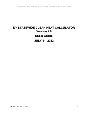 Statewide Clean Heat Program Savings Calculator Guide