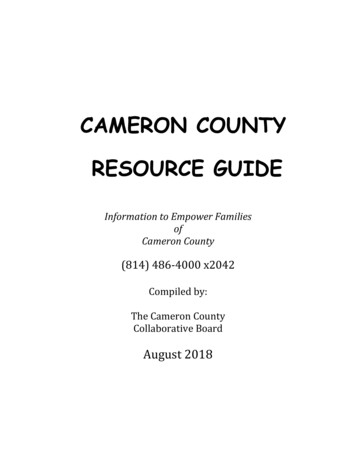 Cameron County Resource Guide