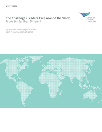 The Challenges Leaders Face Around The World More Similar Than Different