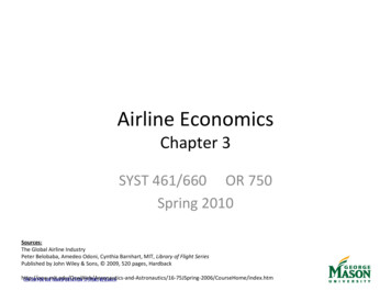 Chap3 Airline Economics[2] - George Mason University