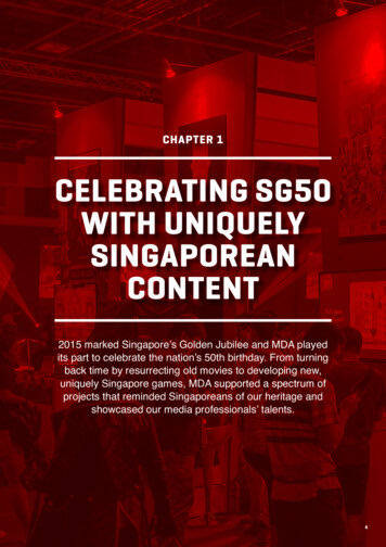 Celebrating Sg50 With Uniquely Singaporean Content - Imda