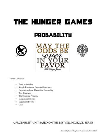 Chapter 12 Hunger Games Probability - Mangham Math