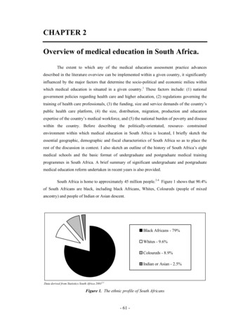 CHAPTER 2 Overview Of Medical Education In South Africa. - EUR
