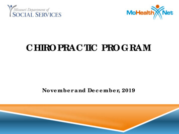 Chiropractic Program - Missouri