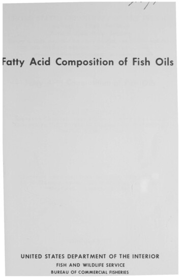 Fatty Acid Composition Of Fish Oils