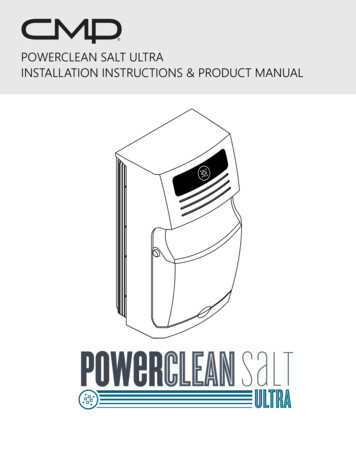 Powerclean Salt Ultra Installation Instructions & Product Manual