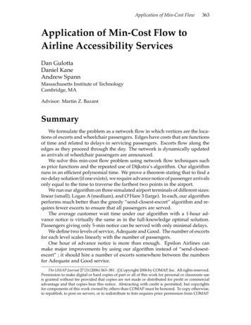 Application Of Min-Cost Flow To Airline Accessibility Services