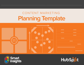 CONTENT MARKETING Planning Template - Amazon S3