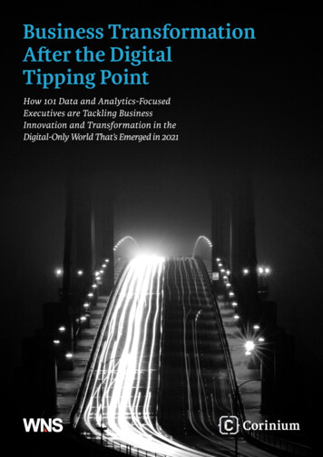 Business Transformation After The Digital Tipping Point