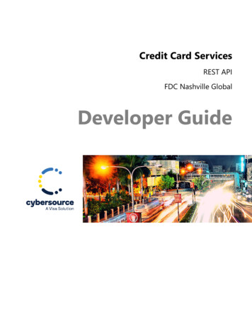 Credit Card Services REST API FDC Nashville Global - CyberSource