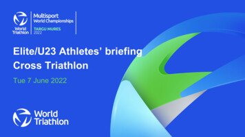 Elite/U23 Athletes' Briefing Cross Triathlon