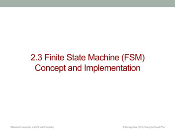 2.3 Finite State Machine (FSM) Concept And Implementation
