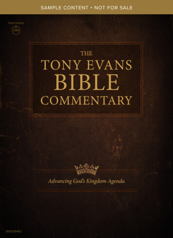 SAMPLE CONTENT NOT FOR SALE - Tony Evans Study Bible