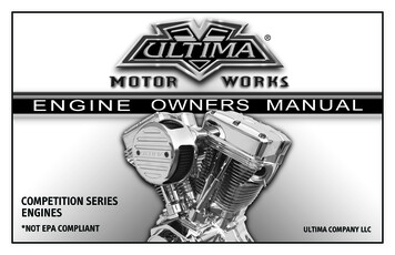 Competition Series Engines - Ultima Products